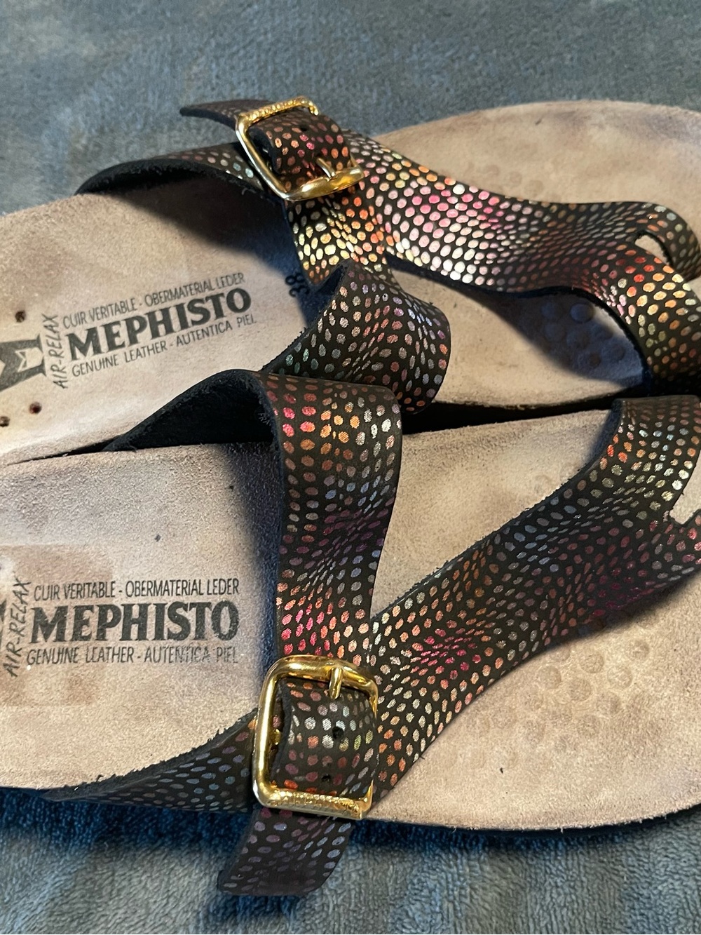 Mephisto Womens Helen Black Kaleido 38 (US-7.5) - Picture 2 of 7